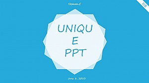 小清新色彩极简风格PPT模板