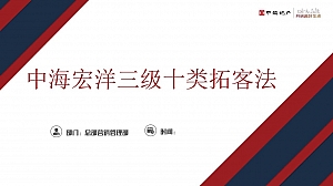 【方案】中海地产三级十类拓客法指引手册(精华)