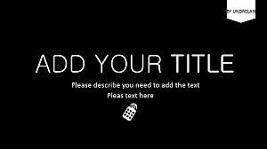 黑色通用PPT模板