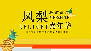 地产项目(甜蜜来袭·凤梨嘉年华主题)营销中心开放活动策划方案-41P