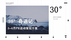 购物中心5-6月PR(30°奇遇记 主题)活动策划方案-42P