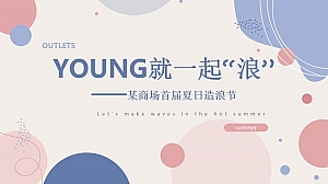 商业广场(YOUNG就一起“浪”主题)暑期夏日造浪节活动策划方案-63P