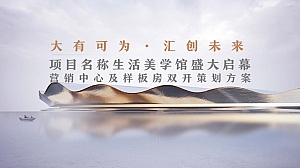 地产项目营销中心及样板房开放(大有可为·汇创未来主题)活动策划方案-68P