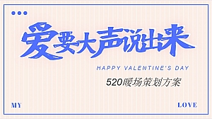 地产项目520系列暖场(爱要大声说出来主题)活动策划方案-36P