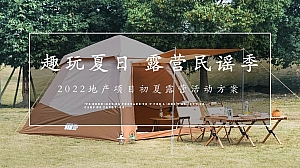 【方案】2022地产项目夏夜露营集市(趣玩夏日 露营民谣季主题)活动策划方案-35P