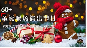 60+高端温馨圣诞节元旦新年巡游暖场舞蹈演出节目照片素材合辑