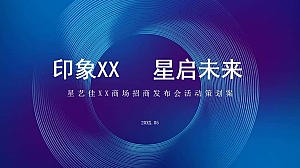 星艺佳XX商场全球招商发布会活动策略案