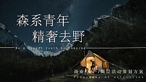 城市露营嘉年华狂欢(森系青年 精奢去野主题)活动策划方案-57P