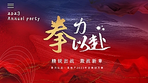 2023公司年会盛典(拳力以赴·激战新章主题)活动策划方案-45P