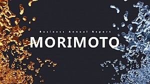 酸性渐变水纹PPT模板