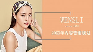 万事利女装全年内容营销规划方案-34P