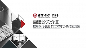 招商银行信用卡传统公关提案文件