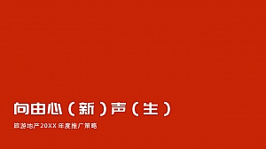 旅游地产全年规划案