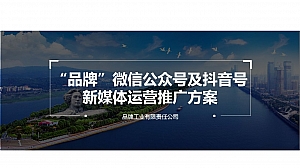 集团公司烟草行业传统行业微信公众号及抖音号新媒体运营推广方案