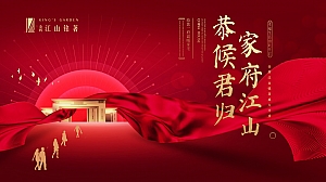 高端红色主题住房地产交付交房仪式活动策划方案