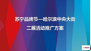 苏宁中央大街博世二展活动方案