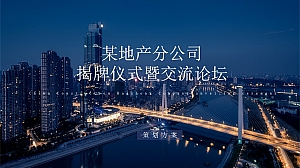 某地产分公司揭牌仪式活动方案