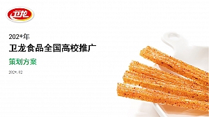 卫龙食品全国高校推广策划方案