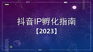 2023抖音IP起号指南