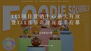 地产项目盲盒主题销售中心开放、盲盒嘉年华活动策划方案
