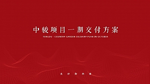 高端大气地产交付方案