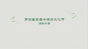 首届七境茶文化节方案