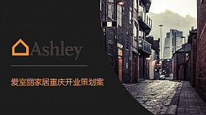 Ashley爱室丽家居重庆店开业策划案