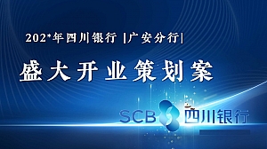 四川银行揭牌仪式开业活动策划案