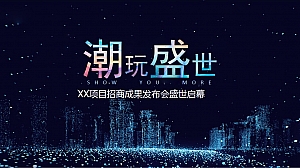 XXX项目招商成果发布会