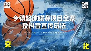 乡村篮球联赛及线上宣传服务全案