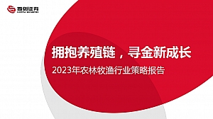 2023年农林牧渔行业策略报告拥抱养殖链,寻金新成长