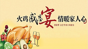 【感恩节】业主答谢宴年会暖冬火鸡品鉴盛宴暖场圈层活动方案