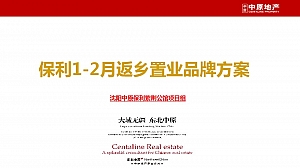 沈阳保利紫荆公馆第一期返乡置业品牌方案