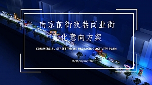 南京前街夜巷商业街亮化意向方案