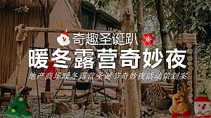 地产商场暖冬露营圣诞节奇妙夜活动策划案