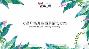 万星广场开业盛典活动策划方案-71P