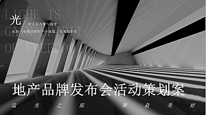 企业简约地产品牌发布会活动策划方案