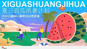 商场商业地产主题西瓜消暑互动暖场活动策划方案