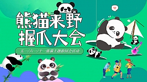 儿童节熊猫主题游园(熊猫来野 握爪大会)地产嘉年华活动策划方案