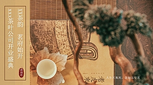 中国风茶文化生活服务开业庆典活动方案