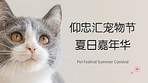 商场地产宠物节夏日市集嘉年华活动方案