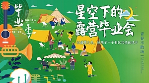7月8月毕业晚会商业地产同学会(星空下的露营毕业会)活动策划方案