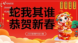 2025蛇年大吉新春年货节元宵节元旦新春市集活动策划方案