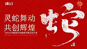 ”灵蛇舞动 共创辉煌“2025蛇年年会市集生活节生活服务策划案