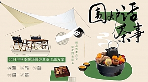 围炉话茶事-秋季暖场重阳节元旦节新年国风非遗围炉煮茶团建聚会活动策划方案