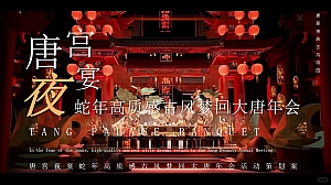 唐宫夜宴蛇年高质感古风梦回大唐新年会活动策划案