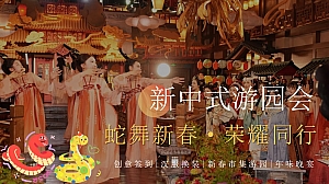 蛇舞新春荣耀同行新中式游园会新春年会团建策划案