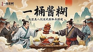 古风汉服烧烤主题多人实景剧本杀团建策划