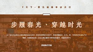 “步履春光·穿越时光”怀旧趣味地产健康跑活动执行方案