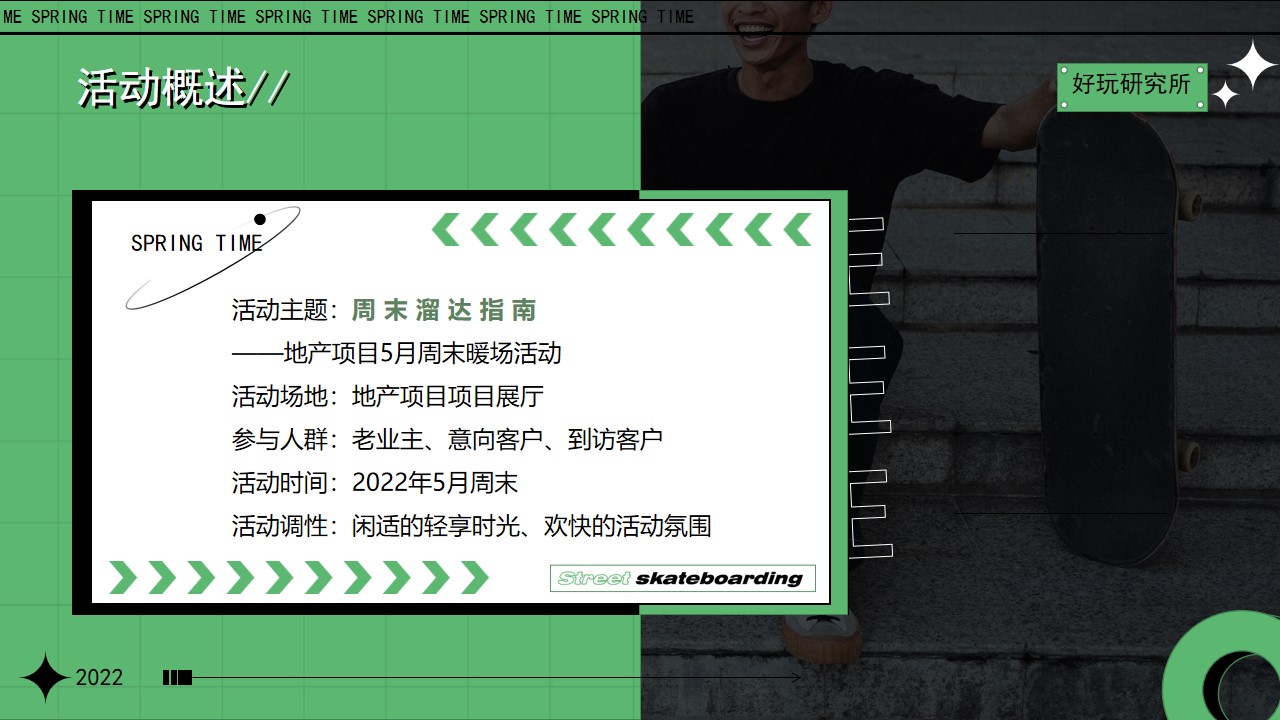 1654782489 42598eae9c79557 - 【方案】2022地产项目5月周末暖场（周末溜达指南主题）活动策划方案-32P